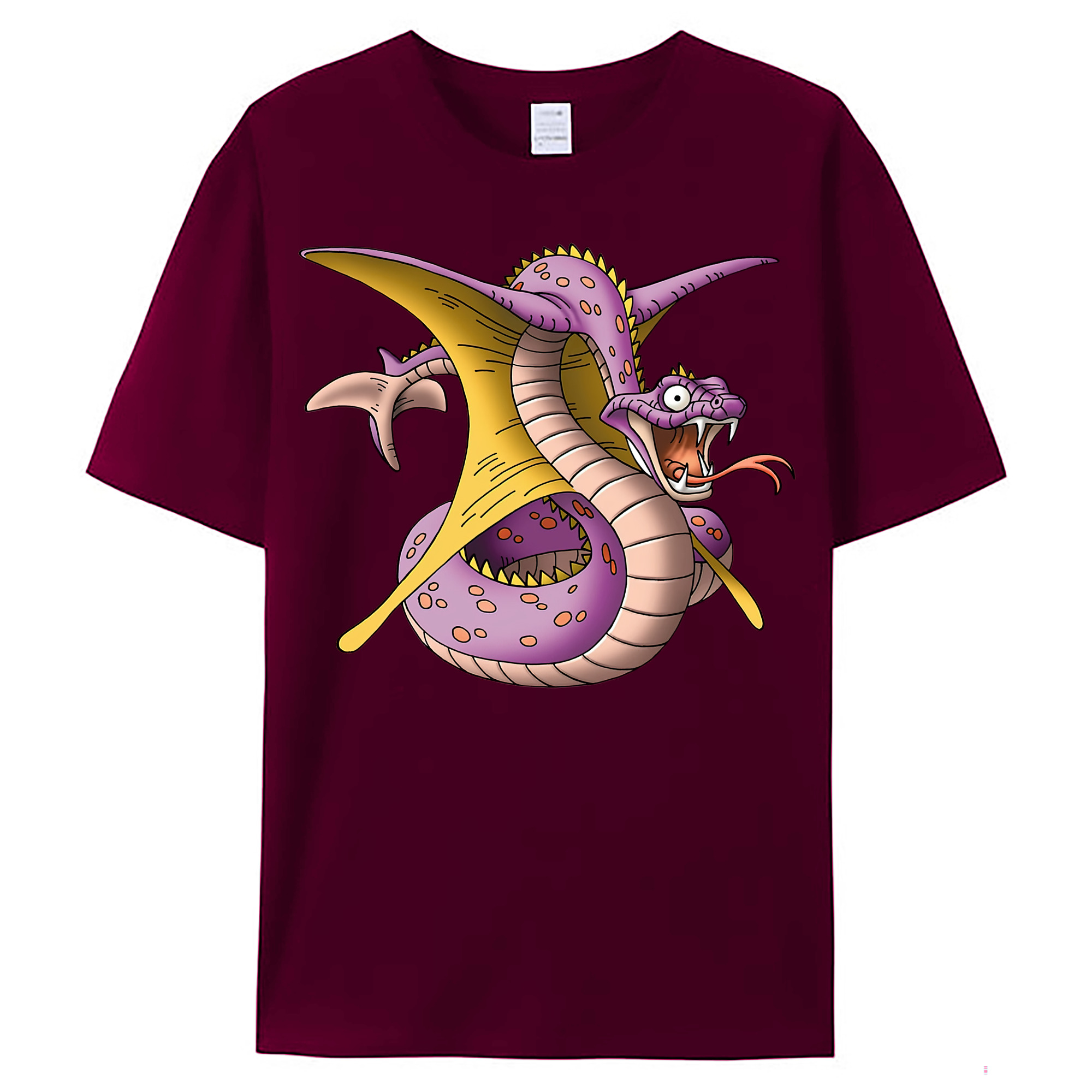 （画像用） ドラゴンクエスト Doragon Kuesuto Dragon Quest レディースカジュアルプリントTシャツ（綿100％）